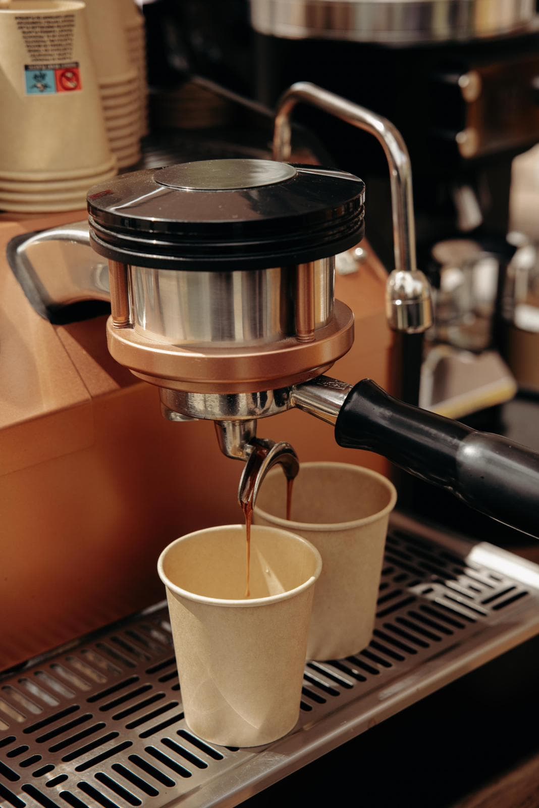 Espresso wordt gezet